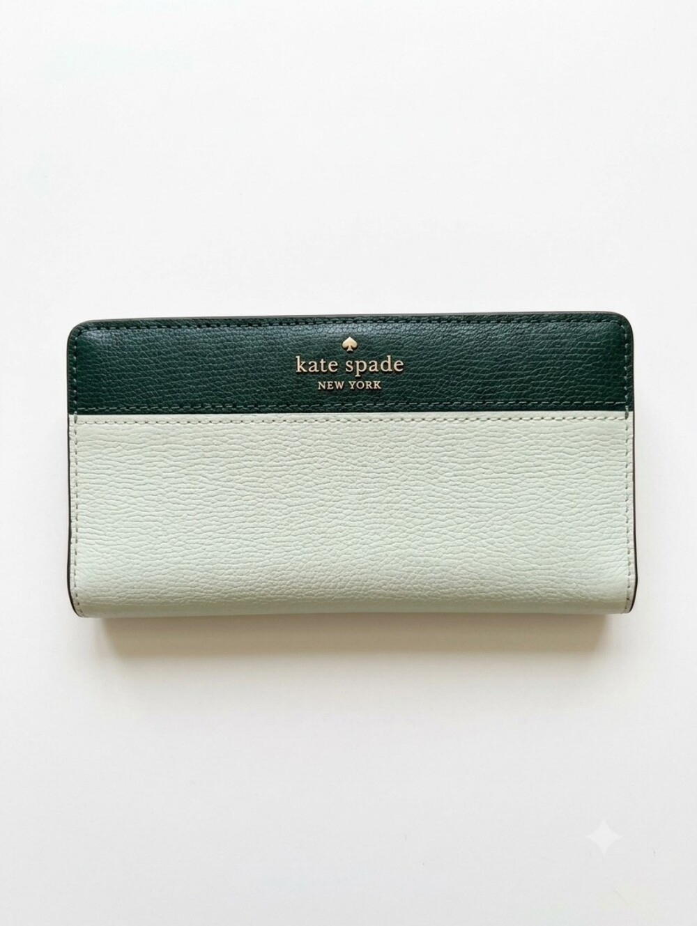 kate spade Two-Tone Green Leather Wallet